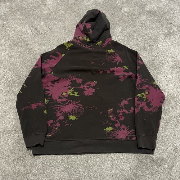 Patagonia Organic Cotton Hoodie Pullover Size Large Floral Graphic - Picture 5 of 5